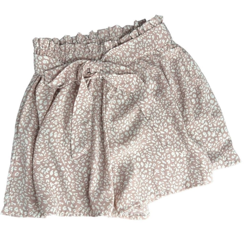 Shein Print Dress Shorts With Tie Lightweight Mauve Color - Picture 1 of 16